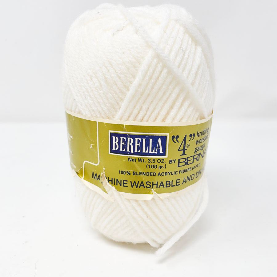 Bernat Berella Acrylic Yarn - White