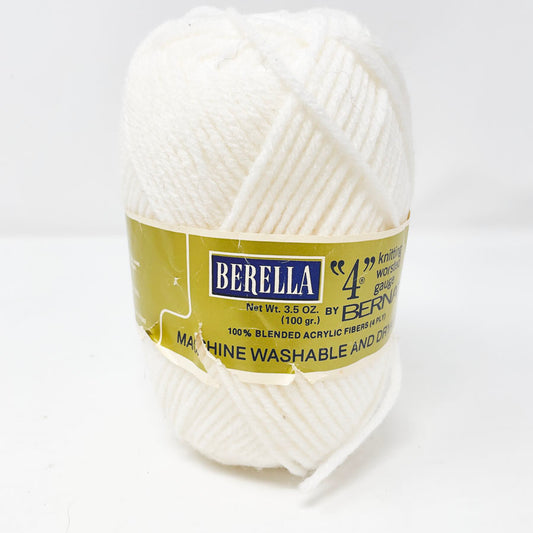 Bernat Berella Acrylic Yarn - White