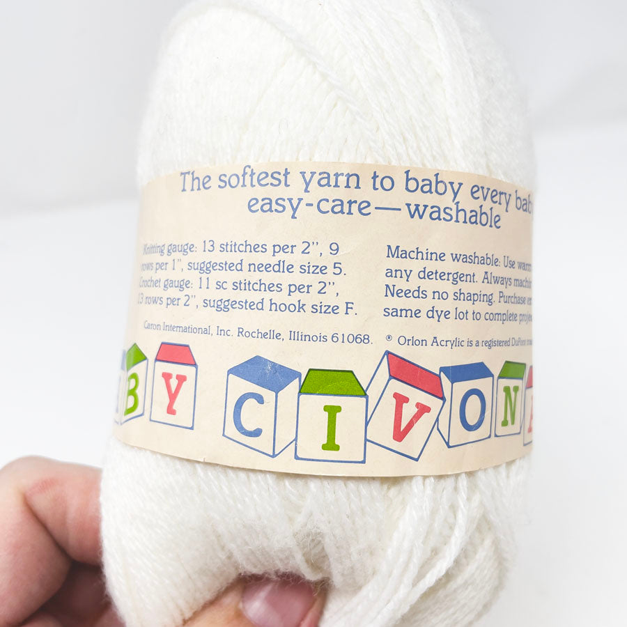 Leewards Yarn - Baby Civona - White