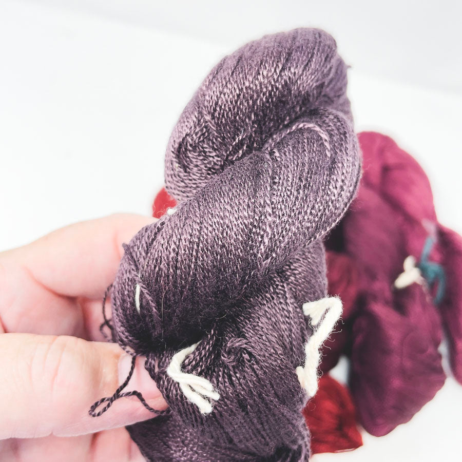 Deep Wine Rayon Yarn Bundle