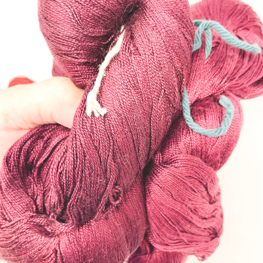 Deep Wine Rayon Yarn Bundle
