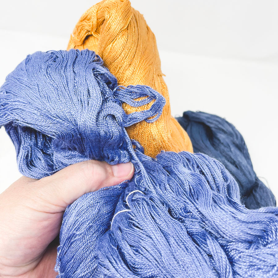 Collegiate Blues Rayon Yarn Bundle