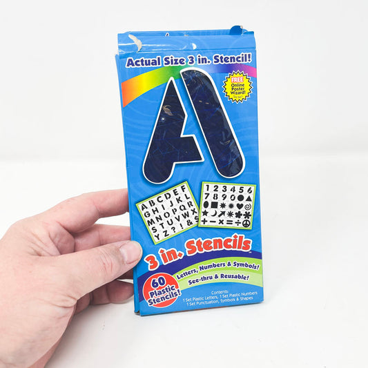 3" Plastic Stencil Pack
