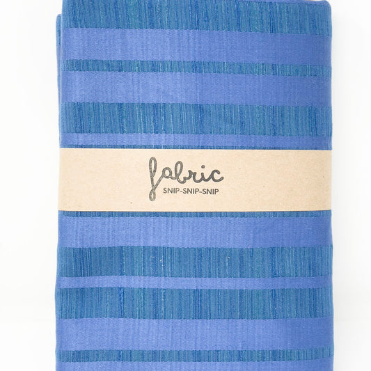 1 Yd - Blue Thick Poly Blend Formal Fabric