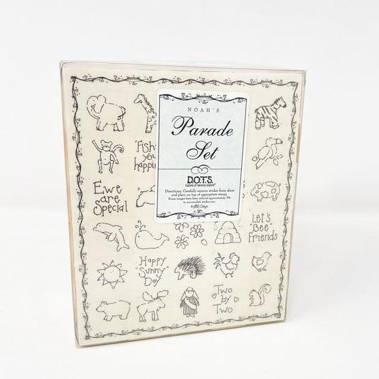 Noah's Parade Set Dots Wood Rubber Stamps