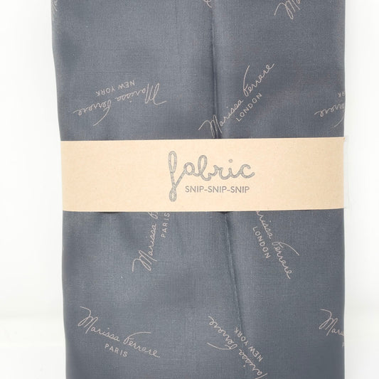 2 Yds - Marissa Ferrare Black Lining Polyester Fabric