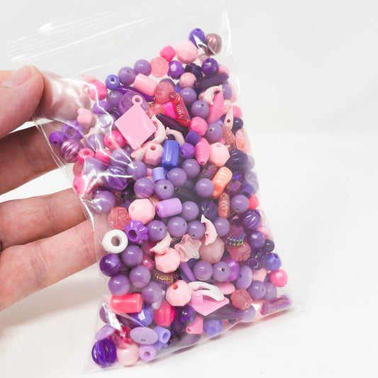 Pink and Purple Ocean Kid's Beads