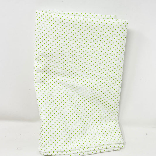 25" x 41" Green Mini Dot Flannel Fabric
