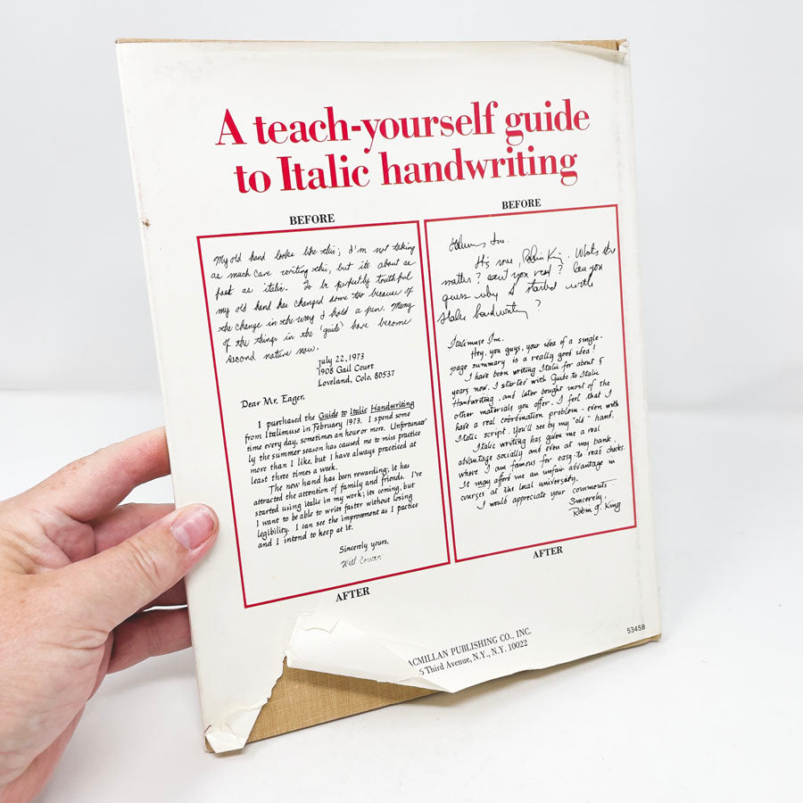 The Italic Way to Beautiful Handwriting Book by Fred Eager
