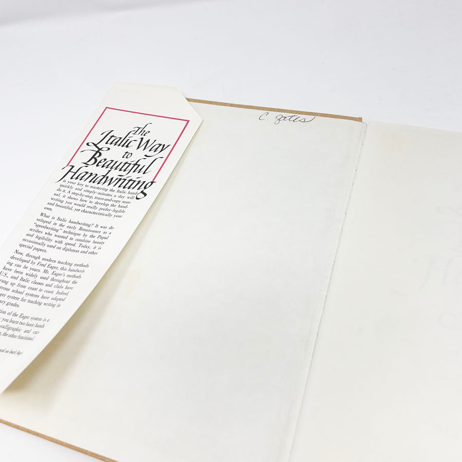 The Italic Way to Beautiful Handwriting Book by Fred Eager