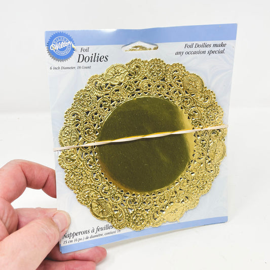 6" Gold Doilies - 2 packs