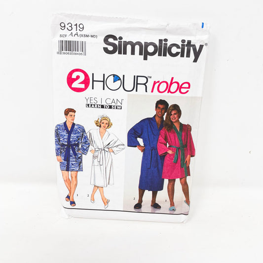 1990s Robe - Simplicity Sewing Pattern 9319 (XS-M)