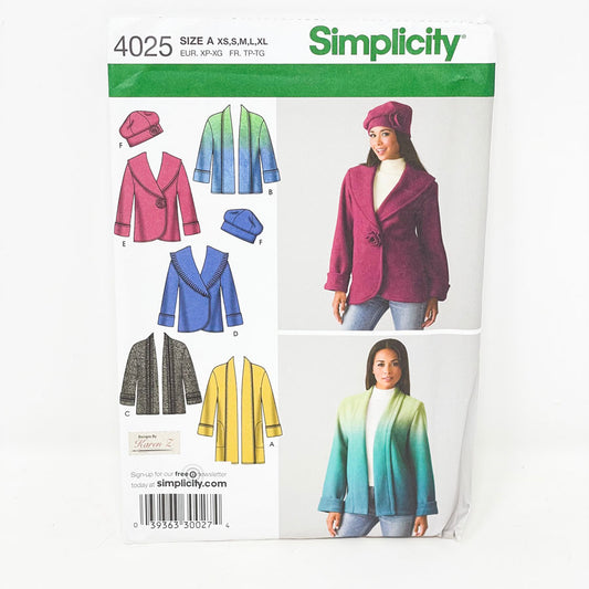 Jacket & Hat - Simplicity Pattern 4025 (XS-XL) - 2006