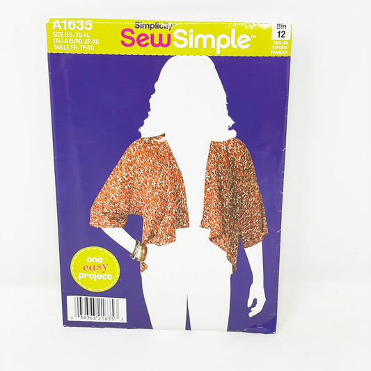 Jacket - Simplicity Sew Simple Sewing Pattern A1635 (XS-XL) - 2013