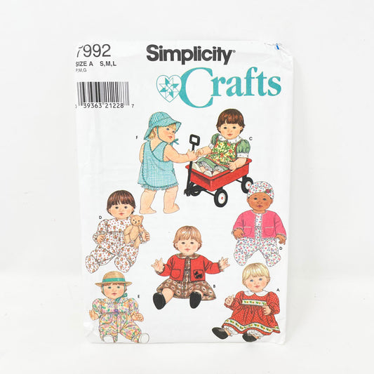 Simplicity 7992 Sewing Pattern - Baby Doll Clothing