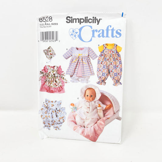 Simplicity 8528 Sewing Pattern - Baby Doll Clothing