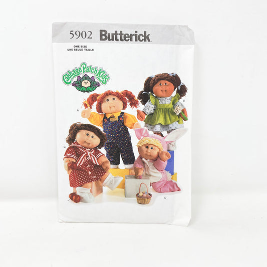 Butterick 5902 Sewing Pattern - Cabbage Patch Doll Clothing