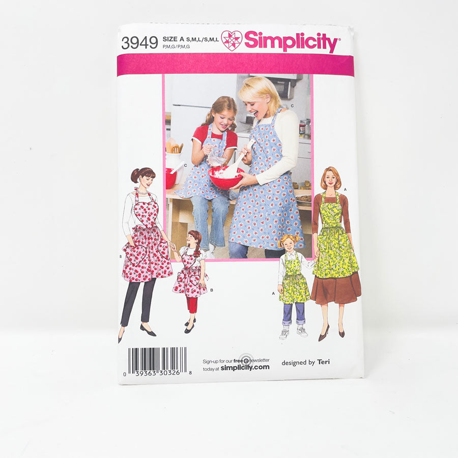 Assorted Simplicity Apron Patterns - Pick a Design
