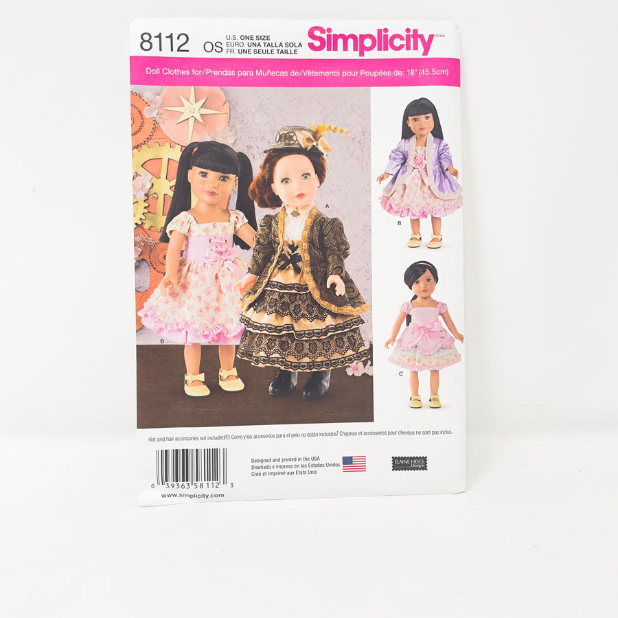 Assorted 18" Doll Clothing Patterns - Pick a Design