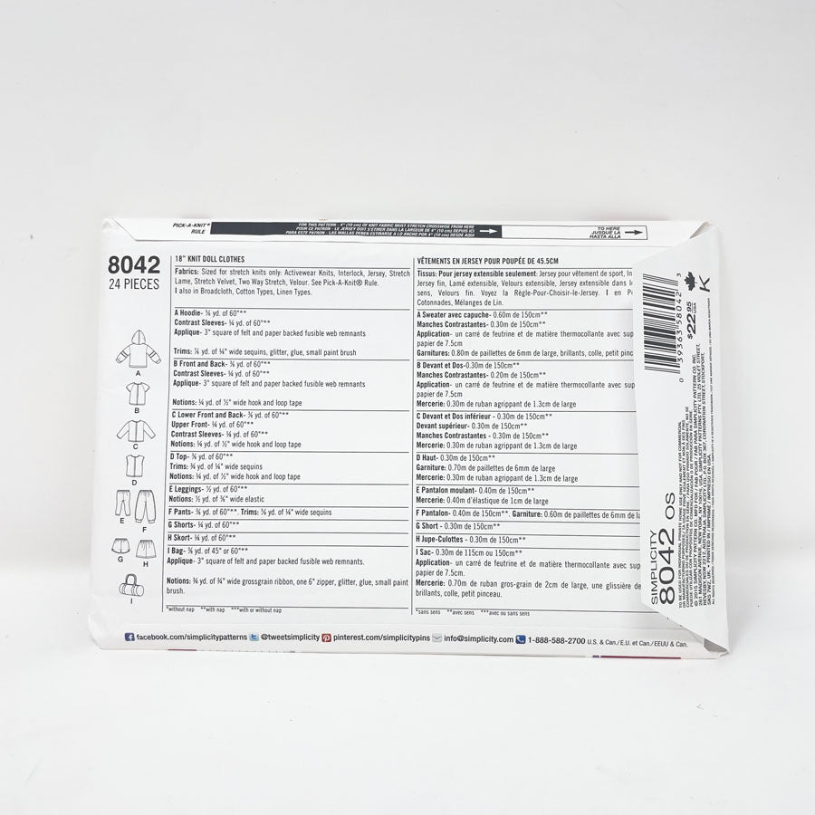 Simplicity American Girl Doll Clothing Patterns - Pick a Design