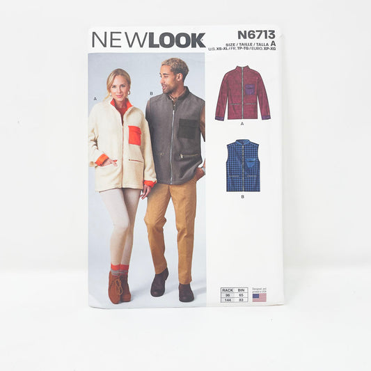 2021 New Look N6713 Sewing Pattern - Jacket - Sizes XS-XL