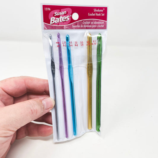 Susan Bates Silvalume Crochet Hooks (5)