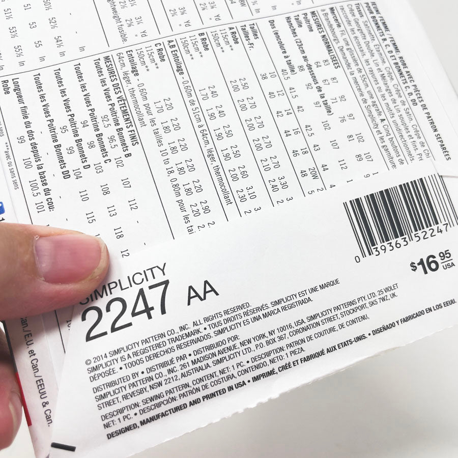 2014 Simplicity Sewing Patterns 2247 - Misses' Dress with Individual Pattern Pieces