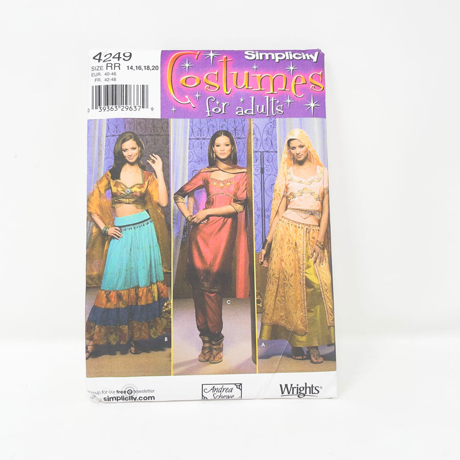 Simplicity Costume Sewing Pattern - 4249 - Sizes 14-20