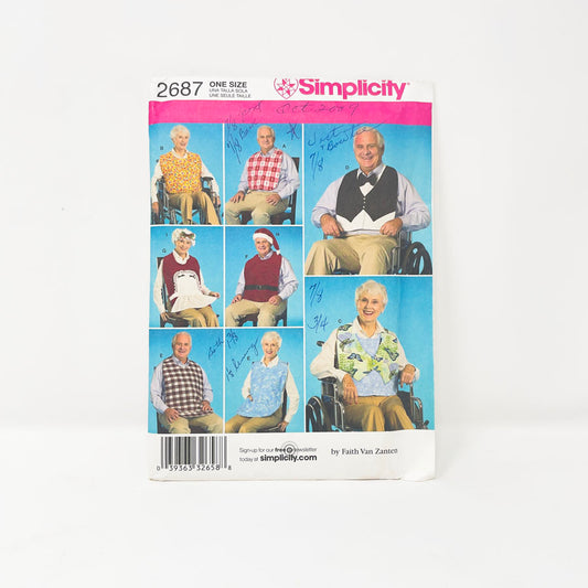 Simplicity Sewing Patterns 2687 - Adult Bib