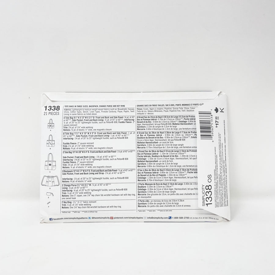 Assorted Simplicity Bag/Purse Patterns - Pick a Design