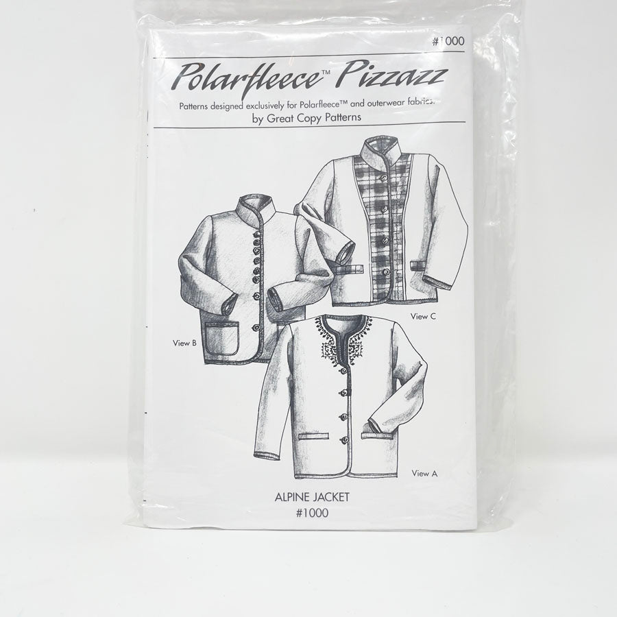 Polarfleece Pizzazz - Alpine Jacket Sewing Pattern - XS-XL