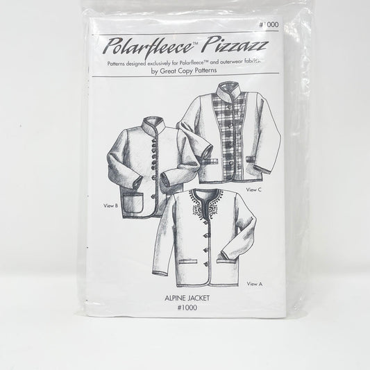 Polarfleece Pizzazz - Alpine Jacket Sewing Pattern - XS-XL
