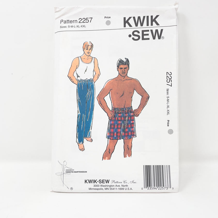 1993 Kwik Sew 2257 Sewing Pattern - Pajama Bottom - S-XXL