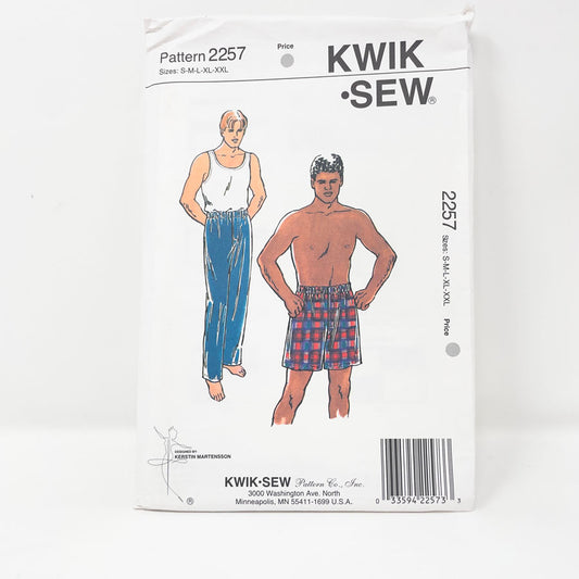 1993 Kwik Sew 2257 Sewing Pattern - Pajama Bottom - S-XXL