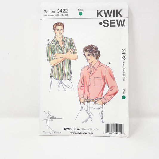 2006 Kwik Sew 3422 Sewing Pattern - Shirt - S-XXL