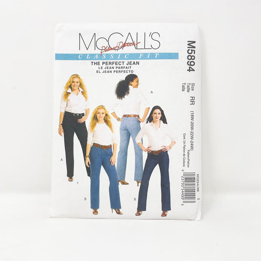 2009 McCall's M5894 Sewing Pattern - Jeans - 18-24