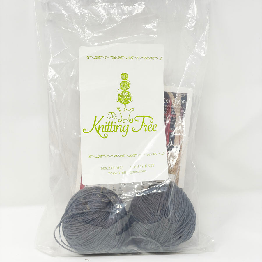 Knitting Tree Shop Til You Drop Bag Pattern with Hemp Yarn