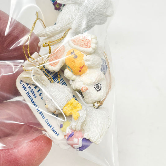 Bundle 3: Three Easter Bunny Miniature Ornaments