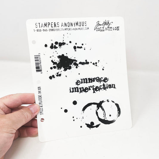 Tim Holtz Rubber Stamps: Spills & Splatters CMS028