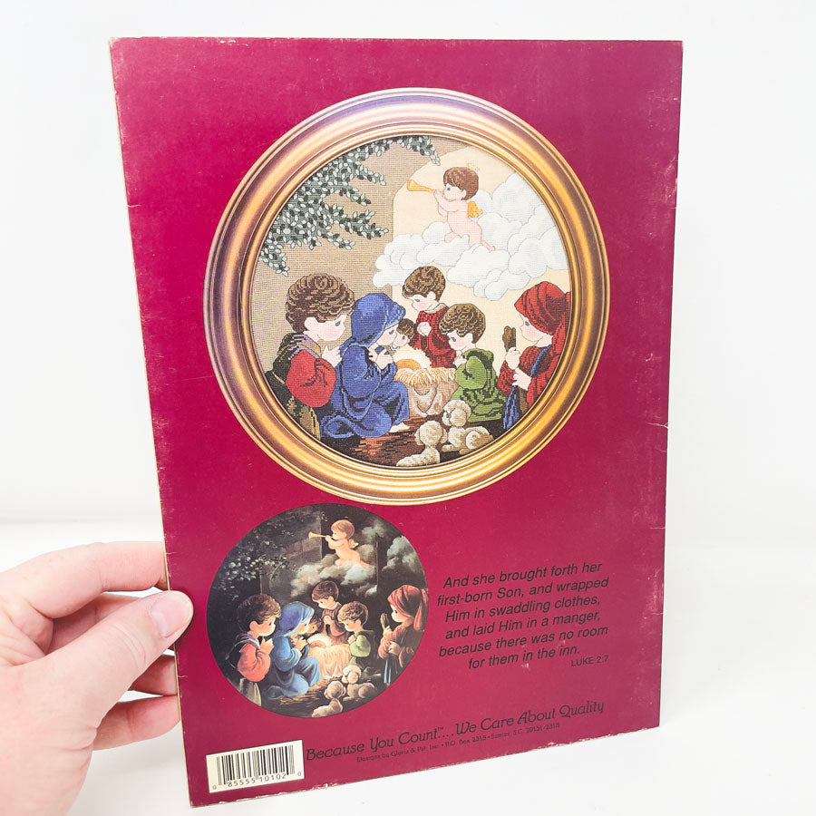Come Let Us Adore Him Cross Stitch Pattern – Precious Moments Chapel Series 1991