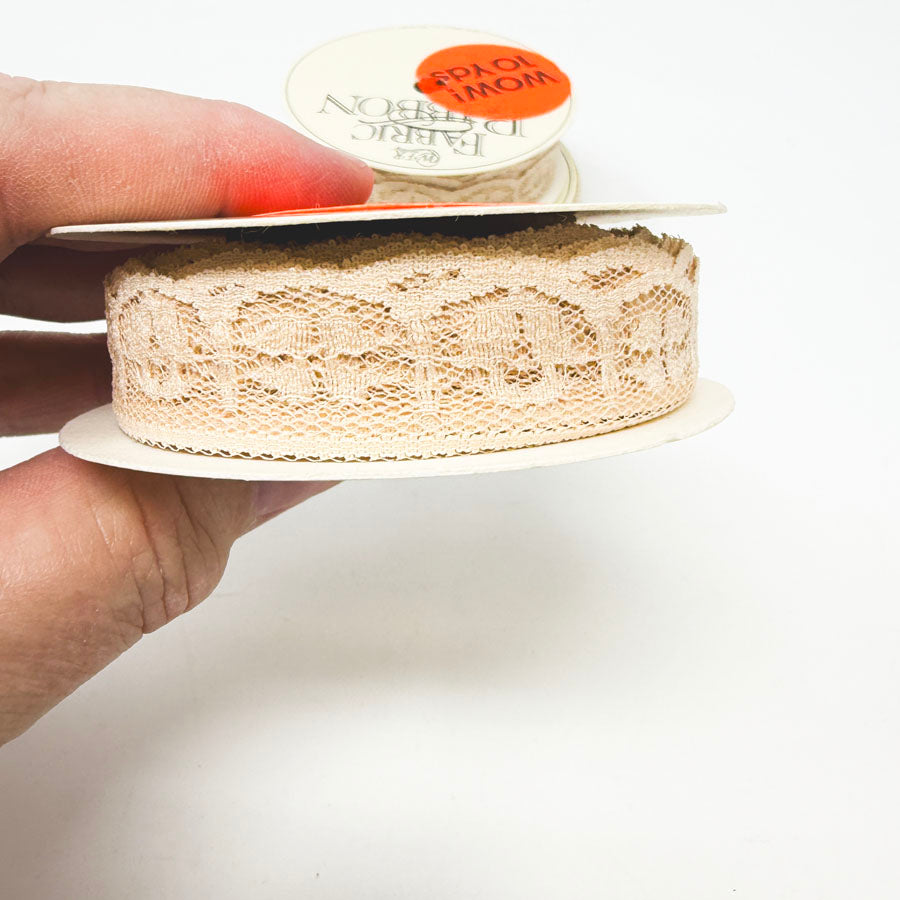 Bundle of Nude Lace Trim Rolls (3)