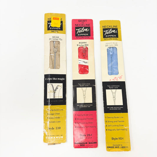 Talon Zippers - Pick a Style