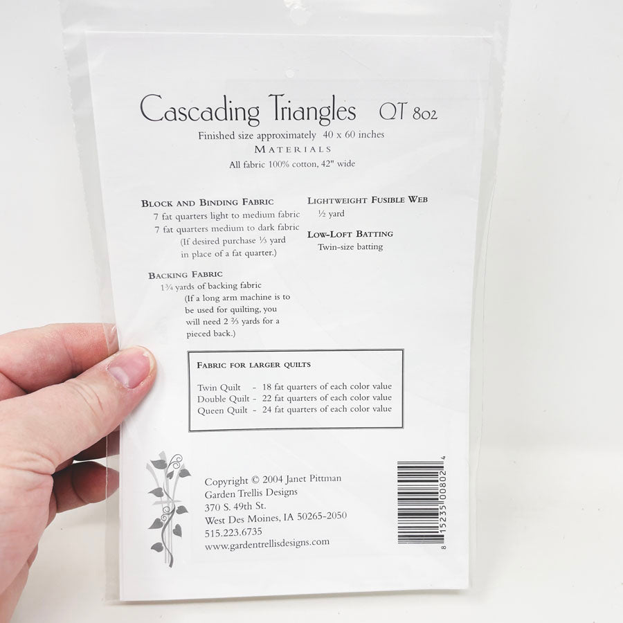 Cascading Triangles Quilt Pattern