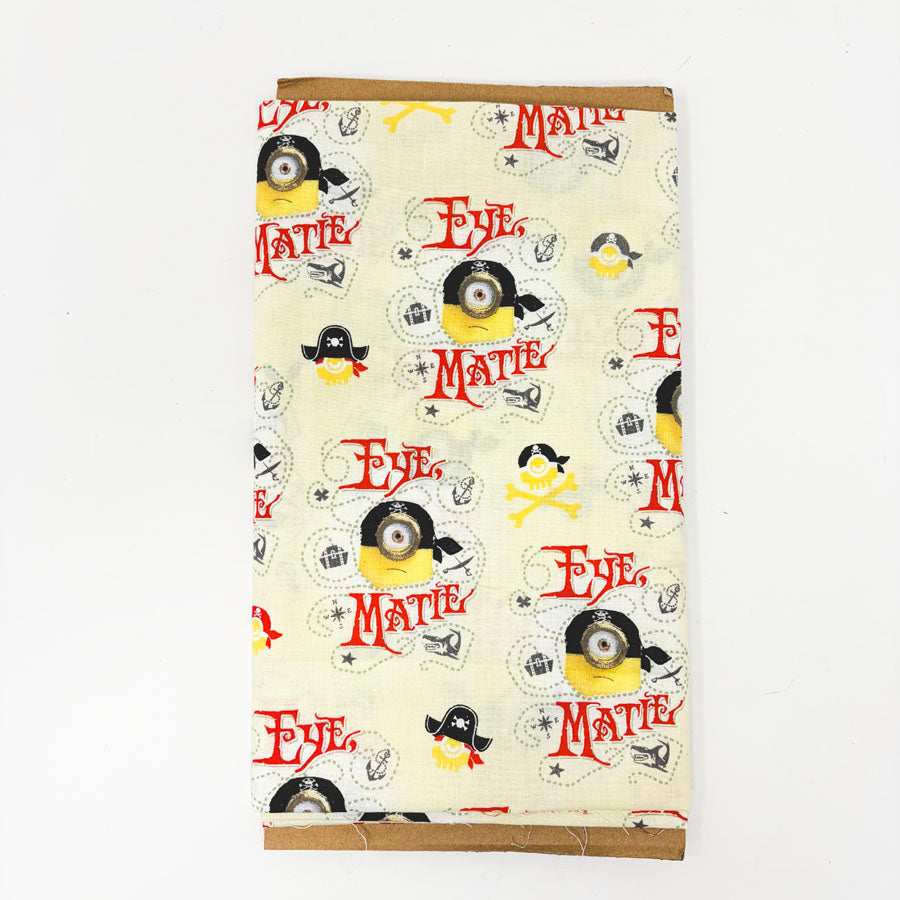 32" x 1 yd Minions Eye Matie Fabric