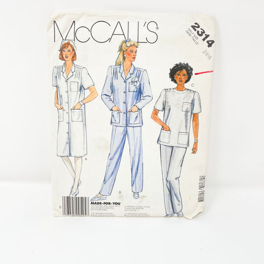 2314 Uniform Pattern (24.5) - McCall's - 2012 - 1985