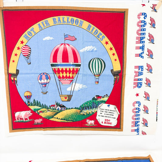 22" x 18" County Fair Fabric Pillow Panels (2)