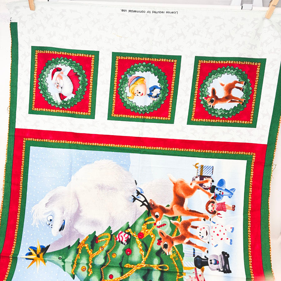 43" x 24" Rudoph Fabric Panel by Quilting Treasures