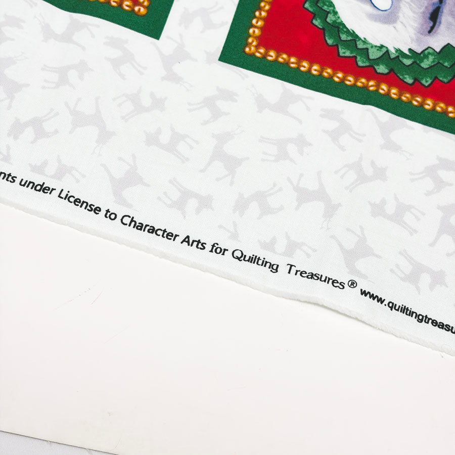 43" x 24" Rudoph Fabric Panel by Quilting Treasures