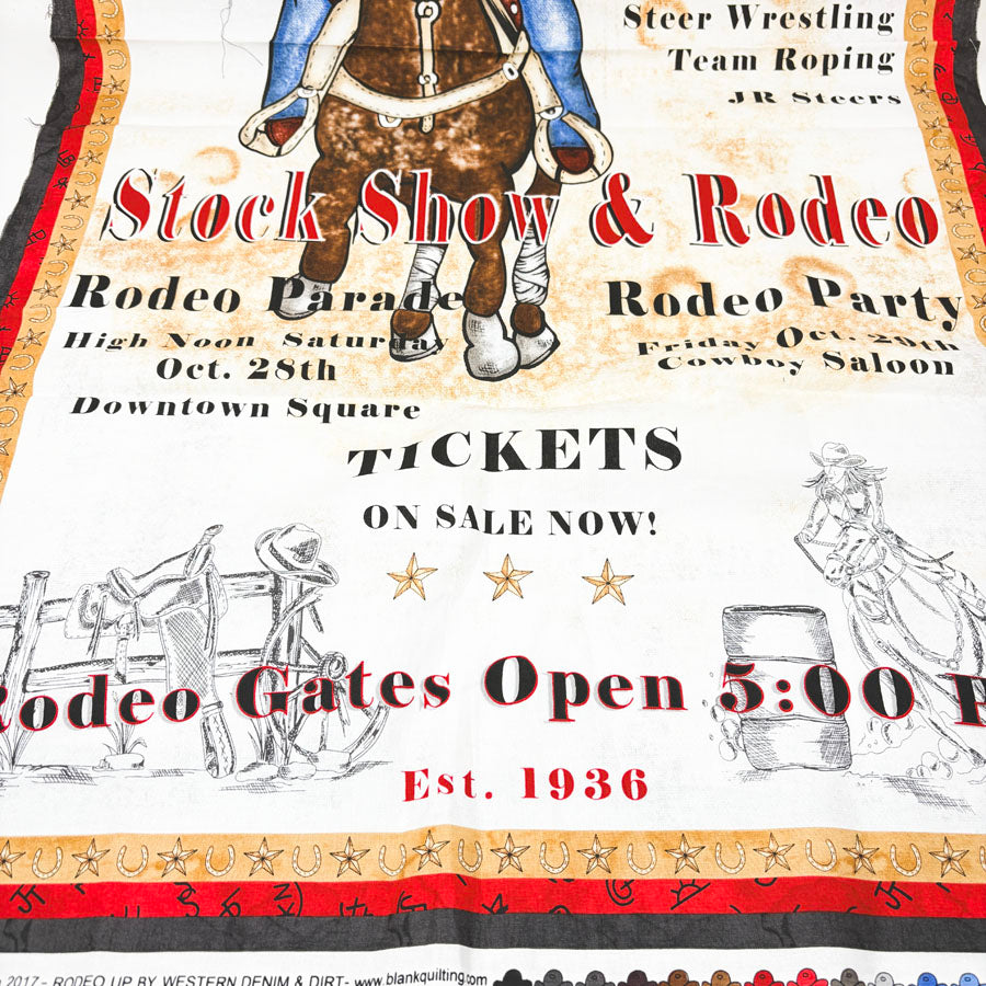 23" x 44" Rodeo Fabric Panel by Blank Quilting