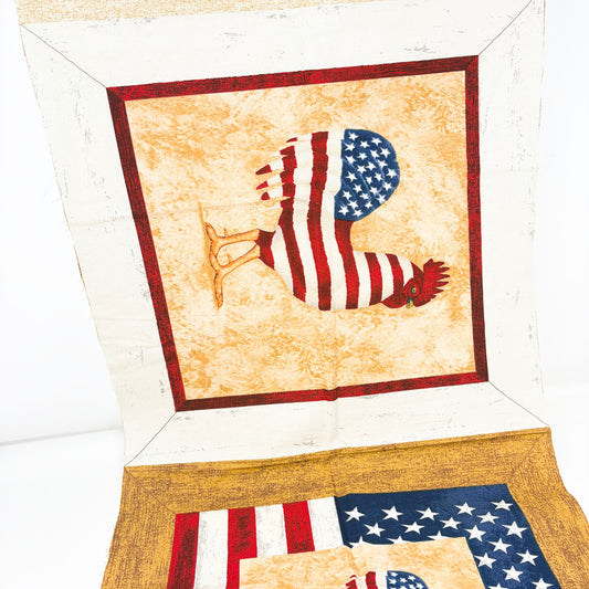 44" x 18" Daisy Kingdom Yankee Doodle Doo Rooster Pillow Panel